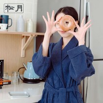 송월타월 [송월타월] 컬러 목욕가운, 하얀색L