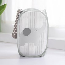 접이식 빨래바구니 세탁물 예쁜 아기옷 이동식 빨래 바구니 수거 함 분리함