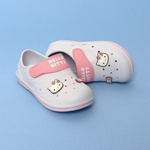 NASSAU 헬로키티 리본 벨크로 실내화 화이트 137060WHWHITE