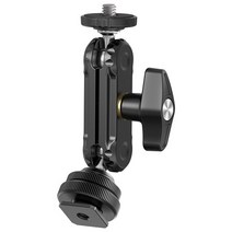 ulanzi r098 코드 슈가 있는 더블 볼 헤드 143939 dslr 카메라 모니터용 나사 마운트 매직 암 비디오 라이트 슈퍼 클램프