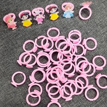 나나힐 비즈 반지 만들기 diy 재료 플라스틱반지대, 반지 핑크