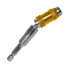 1/4 "육각 마그네틱 나사 드릴 20 ° 피벗 잠금 비트 빠른 변경 홀더 가이드 목공 스크루 드라이버, 04 Yellow
