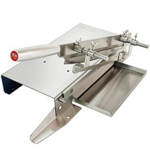 한약재 약초썰기 고기작두 닭뼈 단두대칼 냉동 육절기, 카키색 옷감 60° 이상 24cm 12cm