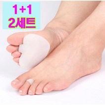 1+1 이지컴블 발 케어 NO.24 앞꿈치 마찰 방지 쿠션패드 (중지고정형) 좌+우 1쌍 2세트