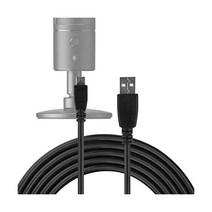 GEEKRIA 크리에이터용 USB A마이크로 마이크 케이블 9피트/280CM 레이저 세이렌 X 미니 이모트와 코드블랙