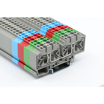 서일전자 USL-5SR4_10P 300V 20A (1EA) 레일용 단자대 터미널블럭 커넥터 DINRAIL, 녹색 (1EA), 선택안함