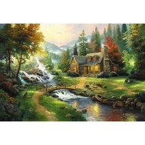 퍼즐 10000피스직소 성인용 은 어렵다 조각 국풍 1000 감압 5000 천 조각 국조, 작은 다리 흐르는 물 5000 조각 나무 파티션