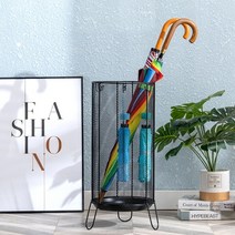 벨라몰/ 메쉬 우산꽂이 블랙 철제 통 함 홀더 업소용, 1개