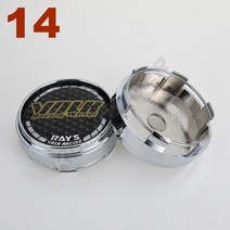 휠 센터캡 자동차 휠 스포츠 림 캡 62MM 클립 직경 중앙 캡 광선 볼크 레이싱 로고 스티커 휠 커버 허브, 14 14