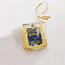 HOLYBIBLE 가죽 성경책 펜던트 목걸이 미니어쳐 납골당꾸미기 처 추모장식 FRANKLIN 키링 봉안당 이스라엘 미니 유대교 히브리어 성서 실제 종이 키 체인 읽기 가능 패션, 2.A gold