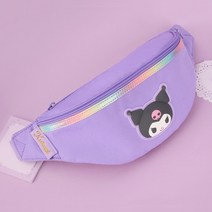 산리오 쿠로미 심플 로고 힙색 핸드폰가방 여아 크로스백