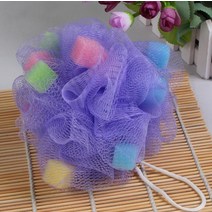 스폰지 PE 목욕 공 샤워 바디 버블 엑스 폴리 에이 팅 퍼프 메쉬 그물 청소 액세서리 홈 용품 SN3668, 01 mix color