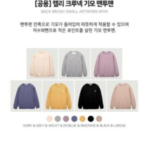 행텐 수성 공용 캘리 크루넥 기모 맨투맨10390-031-811-11