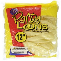 CTI Industries 100 Count Crystal Latex Balloons 12