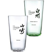 일본직배 산토리 야마자키 하쿠슈 글라스 하이볼 340ml 2개 세트, 기본