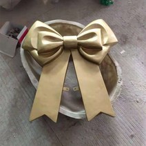 파랑리본 대형 옷가게 돌출 포인트 간판, 샴페인 90x12x100
