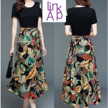 링크어패럴 오비트 여성원피스 여성롱원피스 여성롱반팔원피스