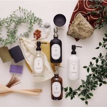 폴리에라드 시그니처 세트 샴푸 주방 욕실 디스펜서 용기 4컬러 473ml, 시그니처 4컬러 세트, 실버헤드4개, 라벨 디자인A