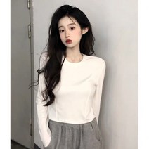 90섬유10스판양면덕융마모가을티셔츠여긴팔레깅스