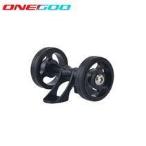 자전거바퀴 ONEGOO 브롬톤 접이식 자전거 슬라이딩 펜더 휠 경량 알루미늄 합금 싱글 더블 세트 4 색, 더블 블랙