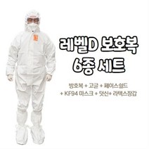레벨D 방호복 6종세트 가드웨어 드림가드 고글 페이스쉴드 보호복 의료용 방역복, 드림가드 L, 미색 L, FS01 (안경형)