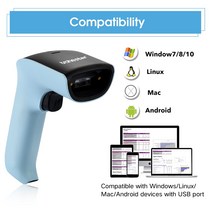 바코드스캐너 바코드리더기 무선 바코드 스캐너 휴대용 2.4ghz 무선 스캐너 바코드 바코드 판독기 충전 거치대 재고 스캐너, 1d ccd with bt
