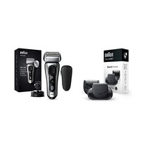 Braun 브라운 시리즈 99370cc 충전식 습식 & 건식 남성용 전기면도기 클린 충전, Trimmer Attachment