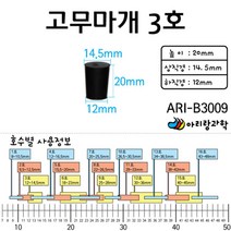 과학 실험용 고무캡 고무마개 3호 과일전지실험 어린이과학 실험완구 실험관찰 실기시험 초등과학교구 초등