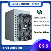 서버컴퓨터 데스크탑 노트북 goldshell ck6 nervos 네트워크 슈퍼 컴퓨팅 업그레이드 다음 수준 19.3ths±5 | 3300w±5 | 0.17 중량용적