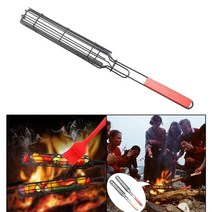 텍사스 바베큐 브리스킷 bbq 그릴 꼬챙이 바베큐그릴 숯불 훈제 캠핑용야외 케밥 그릴, 빨간색