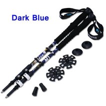 2 개/몫 240 그람/몫 트렉 폴 북유럽 워킹 텔레스코픽 Alpenstock 알루미늄 합금 슈팅 스틱 Crutch Senderismo, CHINA, Dark Blue
