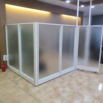 퍼니스원 60t불투명 강화유리파티션 높이 1200, 불투명 w 1200