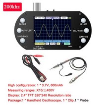 ZEEWEII DSO154Pro 320*240 Resolution 2.4-inch TFT Color Digital Oscilloscope 40MSa/s Sampling Rate S, CHINA, 200KHz 400V