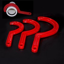 50-160mm 렌치 스패너 도구 오픈 엔드 조절기 PVC 티 배수관 빨간색 플라스틱 머플러 패스너 범용 수공, 04 160mm, 단일