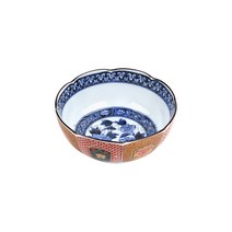 ★T&T★ 일본 도자기 전사 플라워볼 우동기 국수 면기 냉면 식기 비빔밥 라면기 덮밥 소면 그릇 ★L324QX★805D486, ★VZ★중-사이즈