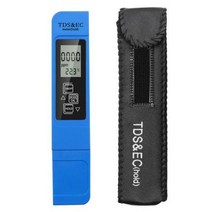 tds측정기 수질검사기 공구 PH 및 TDS 디지털 테스터 014 09990PPM EC LCD 물 순도 PPM 수족관 필터, blue