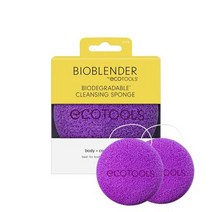 EcoTools 바디 클렌징 바이오블렌더 샤워 스폰지 클렌징 장갑 셀프 태닝 준비를 위한 각질 제거 바디 워시 및 스크럽용 크루얼티프리 및 비건 2개입