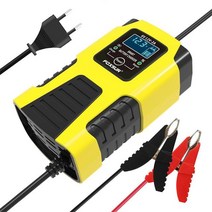배터리충전기자동차 배터리 충전기 12V 2A 오토바이 지능형 LCD 납산 수리 다목적, UK Plug