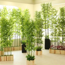 인조대나무 인테리어 파티션 조화나무 가림막 펜스 울타리, 14_추가구성-울타리화분 가로형 대(대나무미포함)