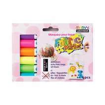 [코리아문구사] 우찌다 패브릭마카560 형광 6색세트, ㅡ