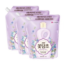샤프란 꽃담초 허브부케가르니 1.6L 섬유유연제 라벤더&파인 리필, 3개