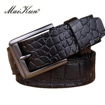 남자가죽혁대 빅사이즈 허리띠 등산바지 악어 가죽 프린트 벨트 비즈니스용