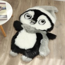 동물모양 침대 매트 침실 카펫 러그 카페트 거실러그 거실카페트 발매트 바닥, 펭귄