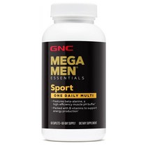 GNC 메가 맨 에센셜스 스포츠 원 데일리 멀티비타민60정, 지엔씨