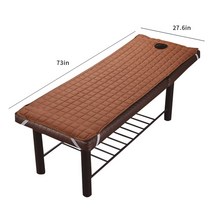 접이식 마사지베드 지압침대 부드러운 폴리에스테르 마사지 테이블 침대 시트 탄성 스파 트리트먼트 커버, 06 E