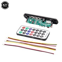 12V MP3 WMA 디코더 보드 오디오 모듈 USB TF 라디오 블루투스 호환 가능 5.0 무선 음악 자동차 플레이어 리모컨 포함, [01] MP3, 한개옵션0