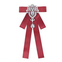 남성 와이셔츠핀 니들핀 수제 리본 나비 넥칼라 꽃 브로치 패션 여성 대학 스타일 셔츠 액세서리 영국 어 라인석 넥타이