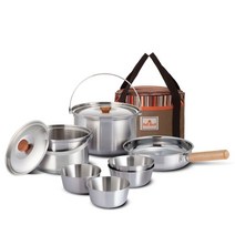 NS홈쇼핑 벨락_S9 코펠 세트스텐팬구성 /바닥3중/자일란코팅팬/캠핑전용[31111882], 단일옵션