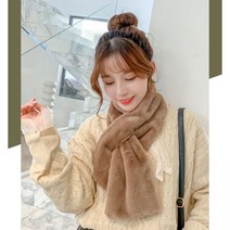 여자 데일리 따뜻한 극세사 머플러 넥워머 목도리 번호 96138EA