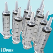 플라스틱 주사기 액체 측정 10 팩 애완 동물 먹이 리필용 포함, 01 10Pack